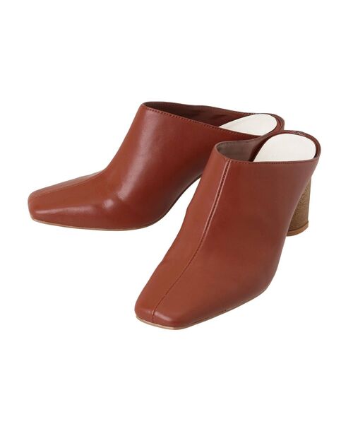 MERCURYDUO(マーキュリーデュオ)の「変形チャンキーヒールサボサンダル(サンダル・レディース・ブラック/ブラウン・38/36)」の8枚目の写真