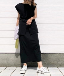 Q | チュニックレイヤードワンピース(ワンピース)