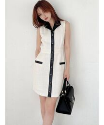 RESEXXY | ツイードテーラードベストワンピース(ワンピース)
