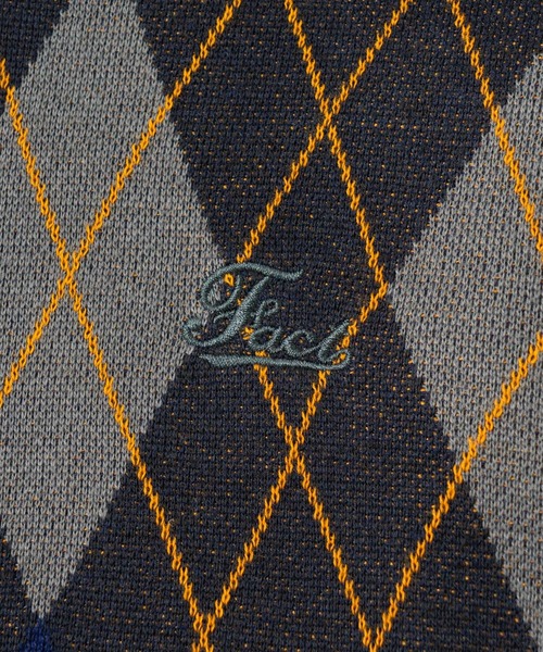 WHO'S WHO gallery（フーズフーギャラリー）の「《WEB限定》COOPER FACTアーガイルポロニット（ポロシャツ・メンズ・ブラック/ネイビー・FREE）」の9枚目の写真