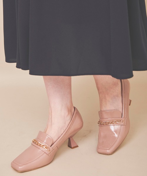 31 Sons de mode(トランテアン ソン ドゥ モード)の「ローファー風パンプス(パンプス・レディース・クリーム/ピンク/ダークブラウン・M/S/L)」の9枚目の写真