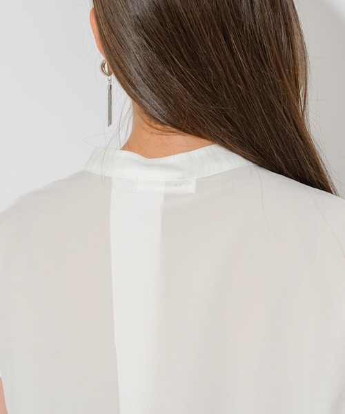 Paradise Picnic（パラダイスピクニック）の「マーブル生地切替ブラウス（シャツ/ブラウス・レディース・ホワイト/チャコールグレー・FREE）」の18枚目の写真