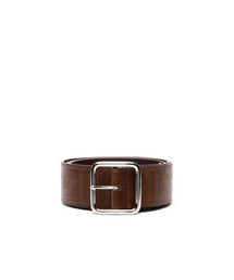 メンズ カウレザー デボスロゴ ベルト DIESEL LOGO B-ILLY II BELT