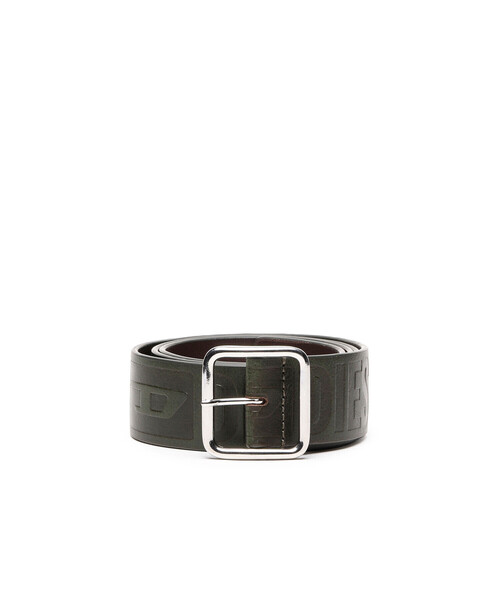 DIESEL(ディーゼル)の「メンズ カウレザー デボスロゴ ベルト DIESEL LOGO B-ILLY II BELT(ベルト・メンズ・ブラック/ブラウン/カーキ・95/90/80/100/85)」の18枚目の写真
