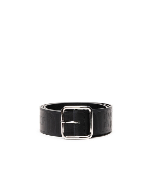 DIESEL(ディーゼル)の「メンズ カウレザー デボスロゴ ベルト DIESEL LOGO B-ILLY II BELT(ベルト・メンズ・ブラック/ブラウン/カーキ・95/90/80/100/85)」の19枚目の写真