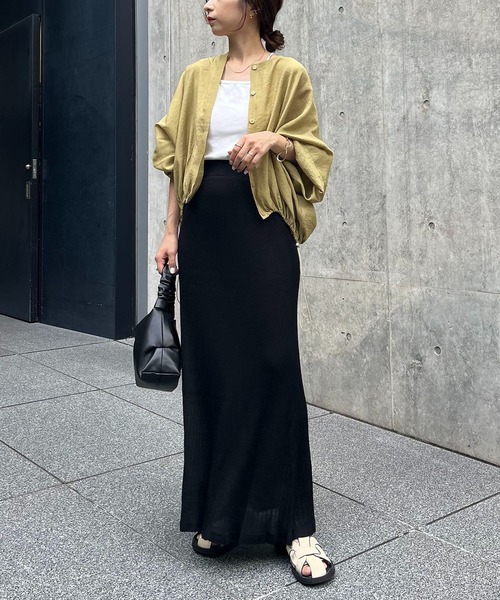 CAPRICIEUX LE'MAGE（カプリシューレマージュ）の「ドロストシャツブルゾン（ブルゾン・レディース・ホワイト/ブラック/グリーン系その他・FREE）」の21枚目の写真