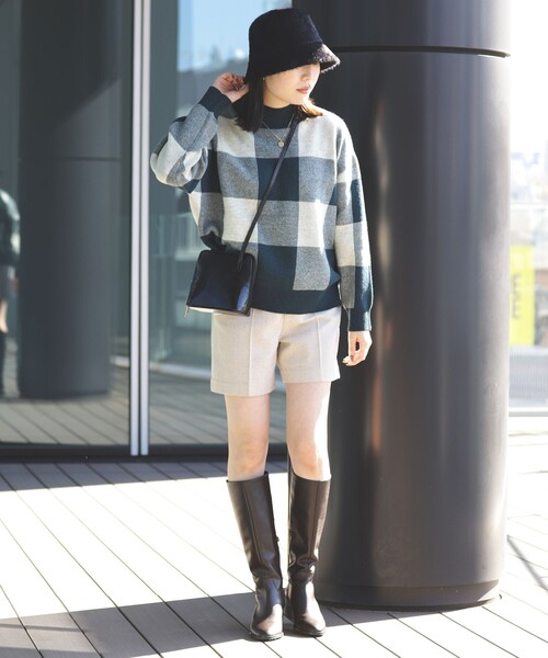 BEAMS HEART（ビームスハート）の「BEAMS HEART / シャギーファー バケット ハット（ハット・レディース・ホワイト/ブラック/ブラウン系その他4・ONE SIZE）」の8枚目の写真