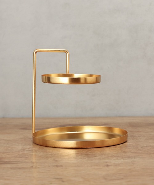 BIRTHDAY BAR（バースデイバー）の「in bloom｜ ツーレイヤートレイ（収納グッズ・レディース・ゴールド・フリー）」の8枚目の写真