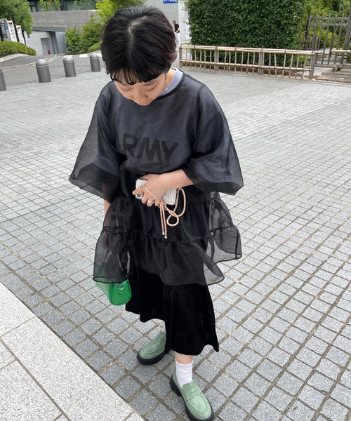 DuKKah（デュカ）の「Dukkah/【低身長向け】ベロアスリットマーメイドスカート（スカート・レディース・ブラック/グレー・X-SMALL）」の5枚目の写真