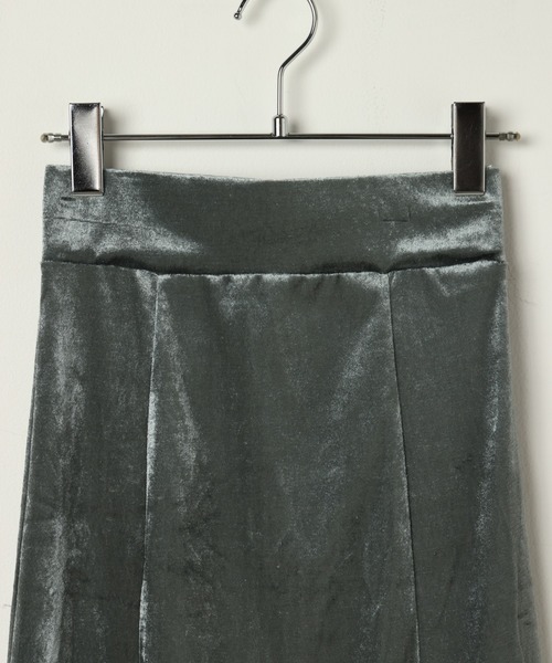 DuKKah（デュカ）の「Dukkah/【低身長向け】ベロアスリットマーメイドスカート（スカート・レディース・ブラック/グレー・X-SMALL）」の8枚目の写真
