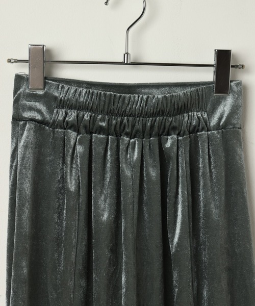 DuKKah（デュカ）の「Dukkah/【低身長向け】ベロアスリットマーメイドスカート（スカート・レディース・ブラック/グレー・X-SMALL）」の9枚目の写真