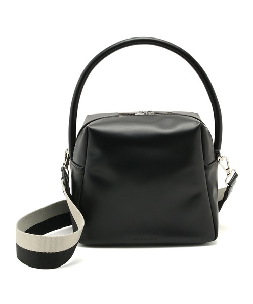 ADAM ET ROPE'（アダムエロペ）の「【2WAY】ワンハンドルMINIキューブバッグ（ハンドバッグ・レディース・ブラック/ワイン・FREE）」の3枚目の写真