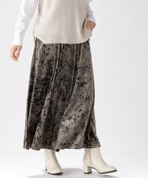 niko and... | ベロアロングフレアスカート(スカート)