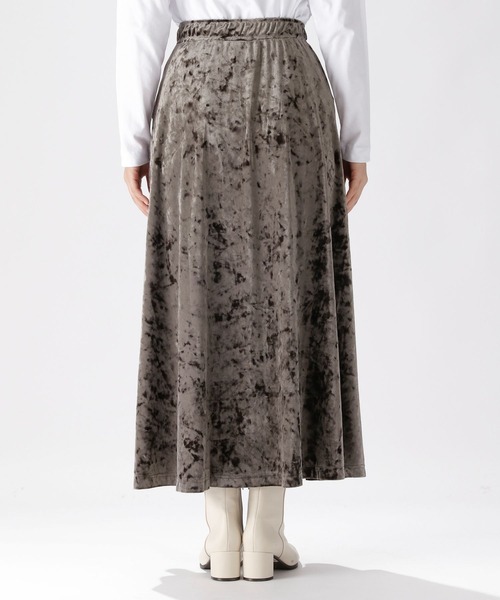niko and...（ニコアンド）の「ベロアロングフレアスカート（スカート・レディース・グレー/ブラウン/グリーン・FREE）」の14枚目の写真