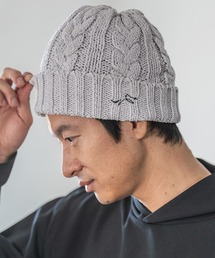 mko10710- SAISENTAKU-ケーブル編みニットキャップ