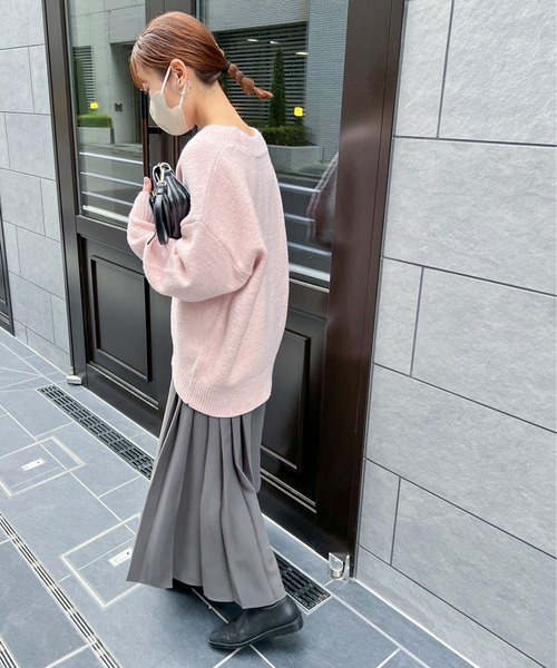 feepur（フェピュール）の「サイドプリーツロングスカート（スカート・レディース・ブラック/グレー/ブラウン・MEDIUM）」の15枚目の写真