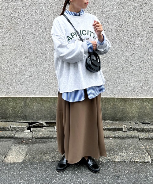 feepur（フェピュール）の「サイドプリーツロングスカート（スカート・レディース・ブラック/グレー/ブラウン・MEDIUM）」の7枚目の写真