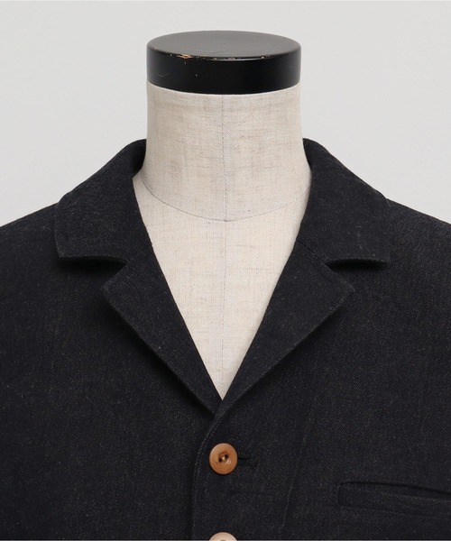 Malle（マル）の「Malle ウール/コットン/リネン サックコート（その他アウター・レディース・ネイビー・FREE）」の20枚目の写真