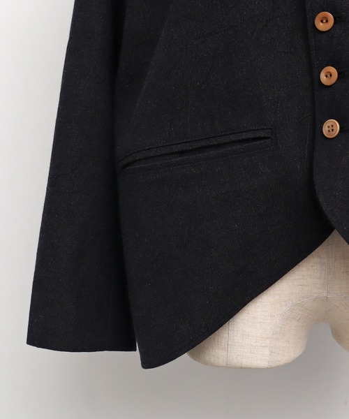 Malle（マル）の「Malle ウール/コットン/リネン サックコート（その他アウター・レディース・ネイビー・FREE）」の22枚目の写真