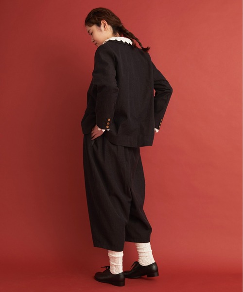 Malle（マル）の「Malle ウール/コットン/リネン サックコート（その他アウター・レディース・ネイビー・FREE）」の11枚目の写真