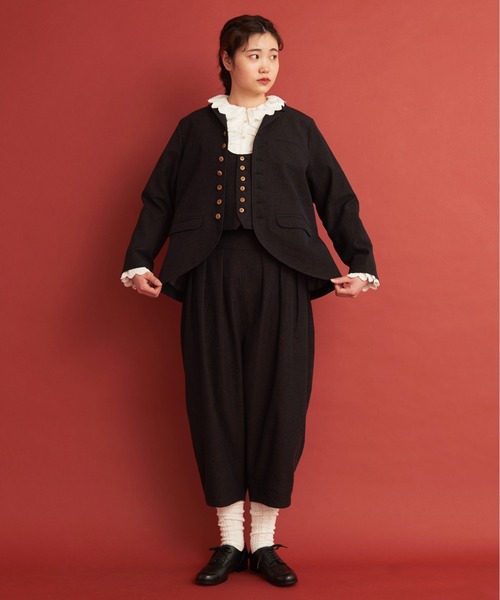 Malle（マル）の「Malle ウール/コットン/リネン サックコート（その他アウター・レディース・ネイビー・FREE）」の8枚目の写真