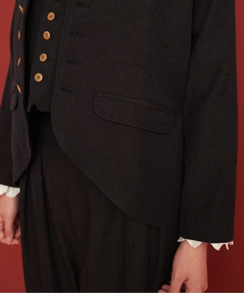 Malle（マル）の「Malle ウール/コットン/リネン サックコート（その他アウター・レディース・ネイビー・FREE）」の18枚目の写真