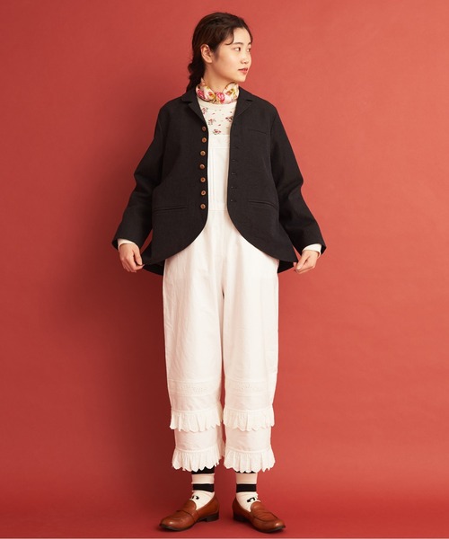 Malle（マル）の「Malle ウール/コットン/リネン サックコート（その他アウター・レディース・ネイビー・FREE）」の12枚目の写真