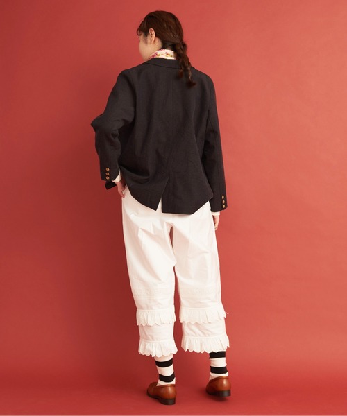 Malle（マル）の「Malle ウール/コットン/リネン サックコート（その他アウター・レディース・ネイビー・FREE）」の14枚目の写真