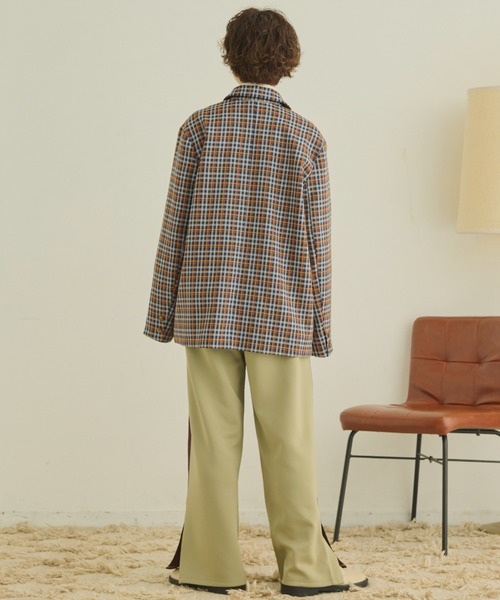 MERLOT（メルロー）の「ラインスリットパンツ（スラックス・レディース・ブラック/グレイッシュベージュ・FREE）」の22枚目の写真