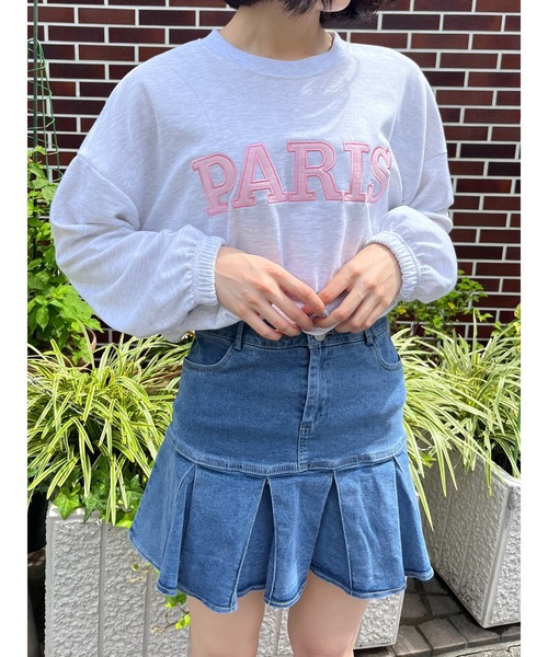 WC（ダブル シー）の「PARISロゴライトスウェット（スウェット・レディース・ブラック/グレー・FREE）」の7枚目の写真