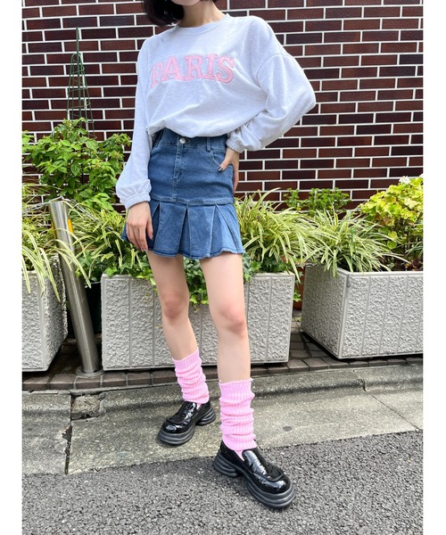 WC（ダブル シー）の「PARISロゴライトスウェット（スウェット・レディース・ブラック/グレー・FREE）」の8枚目の写真