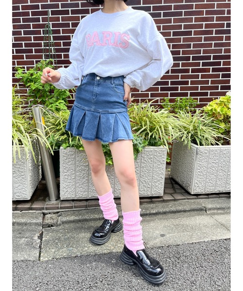 WC（ダブル シー）の「PARISロゴライトスウェット（スウェット・レディース・ブラック/グレー・FREE）」の9枚目の写真