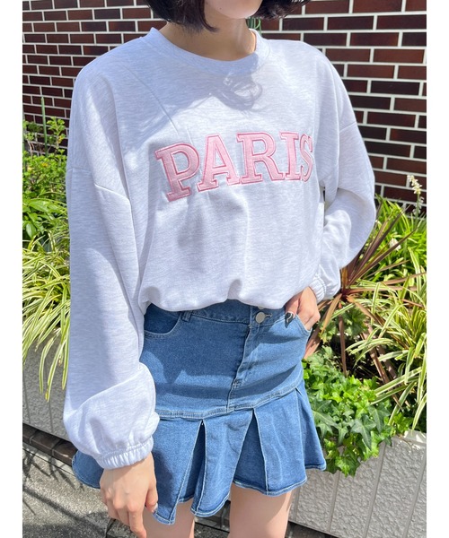 WC（ダブル シー）の「PARISロゴライトスウェット（スウェット・レディース・ブラック/グレー・FREE）」の10枚目の写真