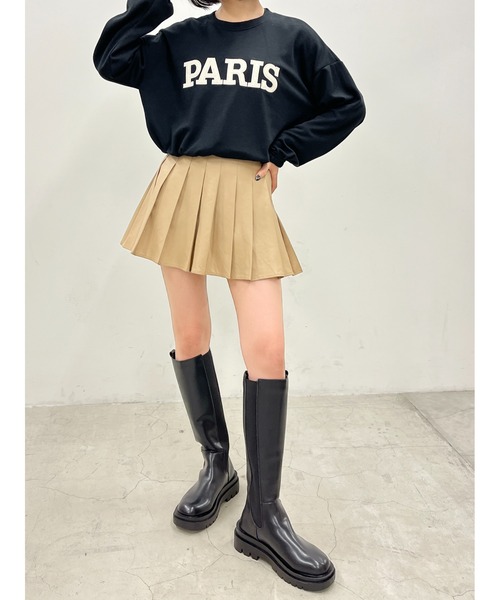 WC（ダブル シー）の「PARISロゴライトスウェット（スウェット・レディース・ブラック/グレー・FREE）」の4枚目の写真