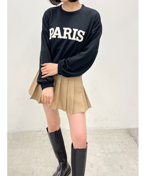 WC（ダブル シー）の「PARISロゴライトスウェット（スウェット・レディース・ブラック/グレー・FREE）」の5枚目の写真