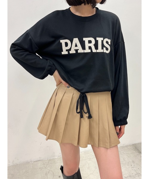 WC（ダブル シー）の「PARISロゴライトスウェット（スウェット・レディース・ブラック/グレー・FREE）」の6枚目の写真