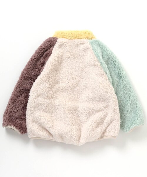 apres les cours（アプレレクール）の「ゆったりファーフリースジャケット（その他アウター・キッズ・パープル/イエロー/アイボリー/ピンク・110/100/130/80/90/120）」の19枚目の写真