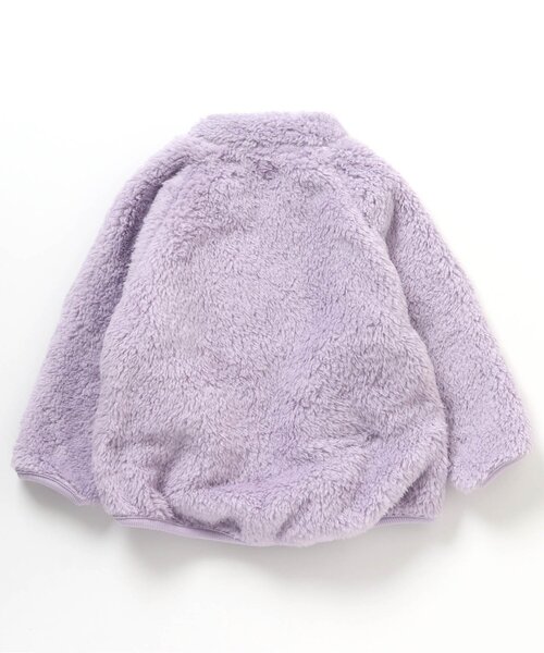 apres les cours（アプレレクール）の「ゆったりファーフリースジャケット（その他アウター・キッズ・パープル/イエロー/アイボリー/ピンク・110/100/130/80/90/120）」の5枚目の写真