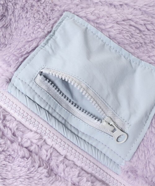 apres les cours（アプレレクール）の「ゆったりファーフリースジャケット（その他アウター・キッズ・パープル/イエロー/アイボリー/ピンク・110/100/130/80/90/120）」の9枚目の写真