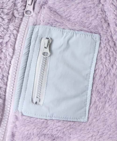 apres les cours（アプレレクール）の「ゆったりファーフリースジャケット（その他アウター・キッズ・パープル/イエロー/アイボリー/ピンク・110/100/130/80/90/120）」の14枚目の写真