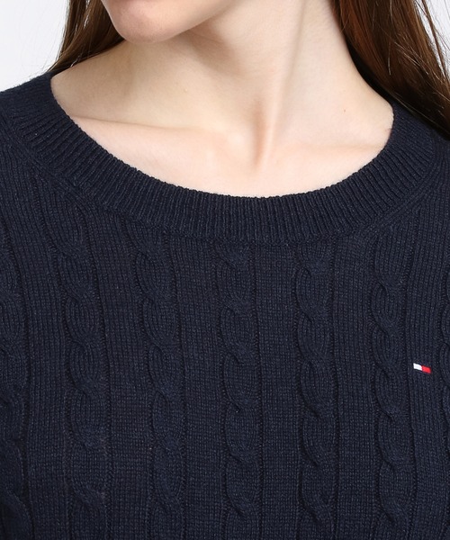 TOMMY HILFIGER（トミーヒルフィガー）の「ソフトウールケーブルクルー