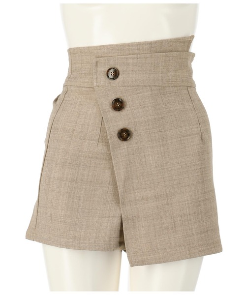 ANAP（アナップ）の「リネンライクラップショートパンツ【セットアップ着用可】（その他パンツ・レディース・モカ/グレー・M/S）」の5枚目の写真