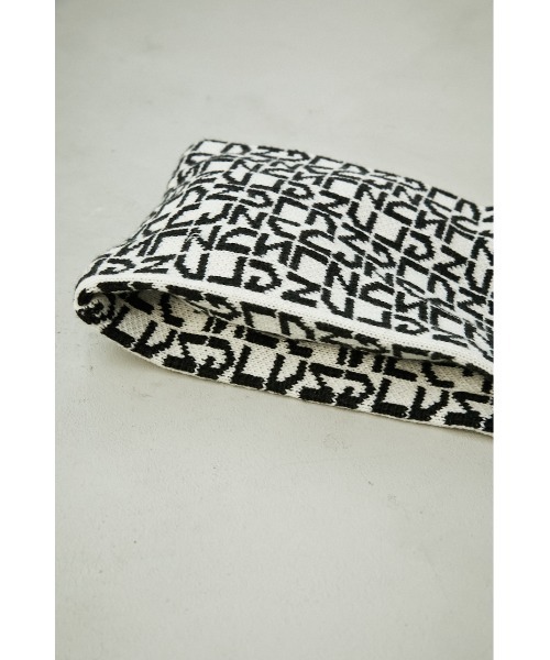 AZUL by moussy(アズールバイマウジー)の「MONOGRAM KNIT MARCHE BAG/モノグラムニットマルシェバッグ(ショルダーバッグ・メンズ・ホワイト系その他/ブラック系その他・FREE)」の14枚目の写真