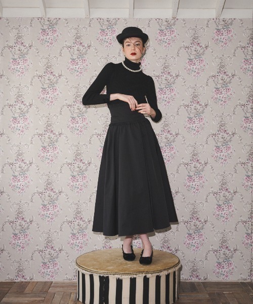 MIRO AMURETTE(ミロアミュレット)の「neck ribbon knit/ネックリボンニット(ニット/セーター・レディース・ブラック・FREE)」の16枚目の写真