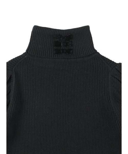 MIRO AMURETTE(ミロアミュレット)の「neck ribbon knit/ネックリボンニット(ニット/セーター・レディース・ブラック・FREE)」の5枚目の写真