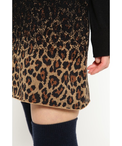 美品 パーリーゲイツ グラデーション ハイネック ニット ワンピース