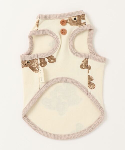 moncheri（モンシェリ）の「くまさんパイピングトップス / 犬服 / ドッグウェア（ペットウェア・レディース・アイボリー・S/M/L/XL）」の20枚目の写真