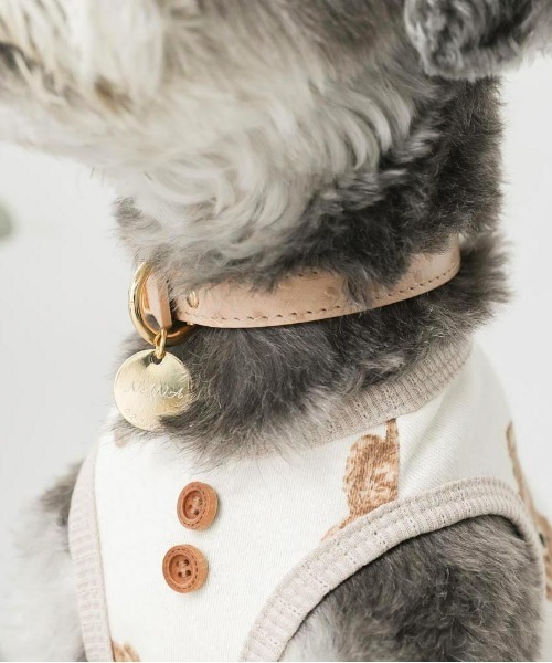 moncheri（モンシェリ）の「くまさんパイピングトップス / 犬服 / ドッグウェア（ペットウェア・レディース・アイボリー・S/M/L/XL）」の13枚目の写真