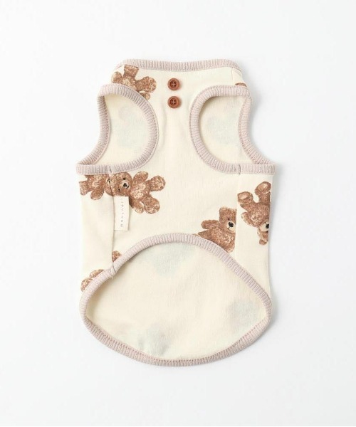 moncheri（モンシェリ）の「くまさんパイピングトップス / 犬服 / ドッグウェア（ペットウェア・レディース・アイボリー・S/M/L/XL）」の21枚目の写真