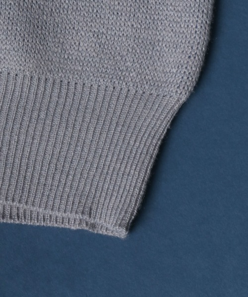 ANPAS（アンパス）の「Flower Total Pattern Jacquard Knit Pullover/花柄 オーバーサイズ ジャガード ニット プルオーバー（ニット/セーター・メンズ・チャコールグレー/グレー/アイボリー/ネイビー/ブルー・M/L）」の11枚目の写真